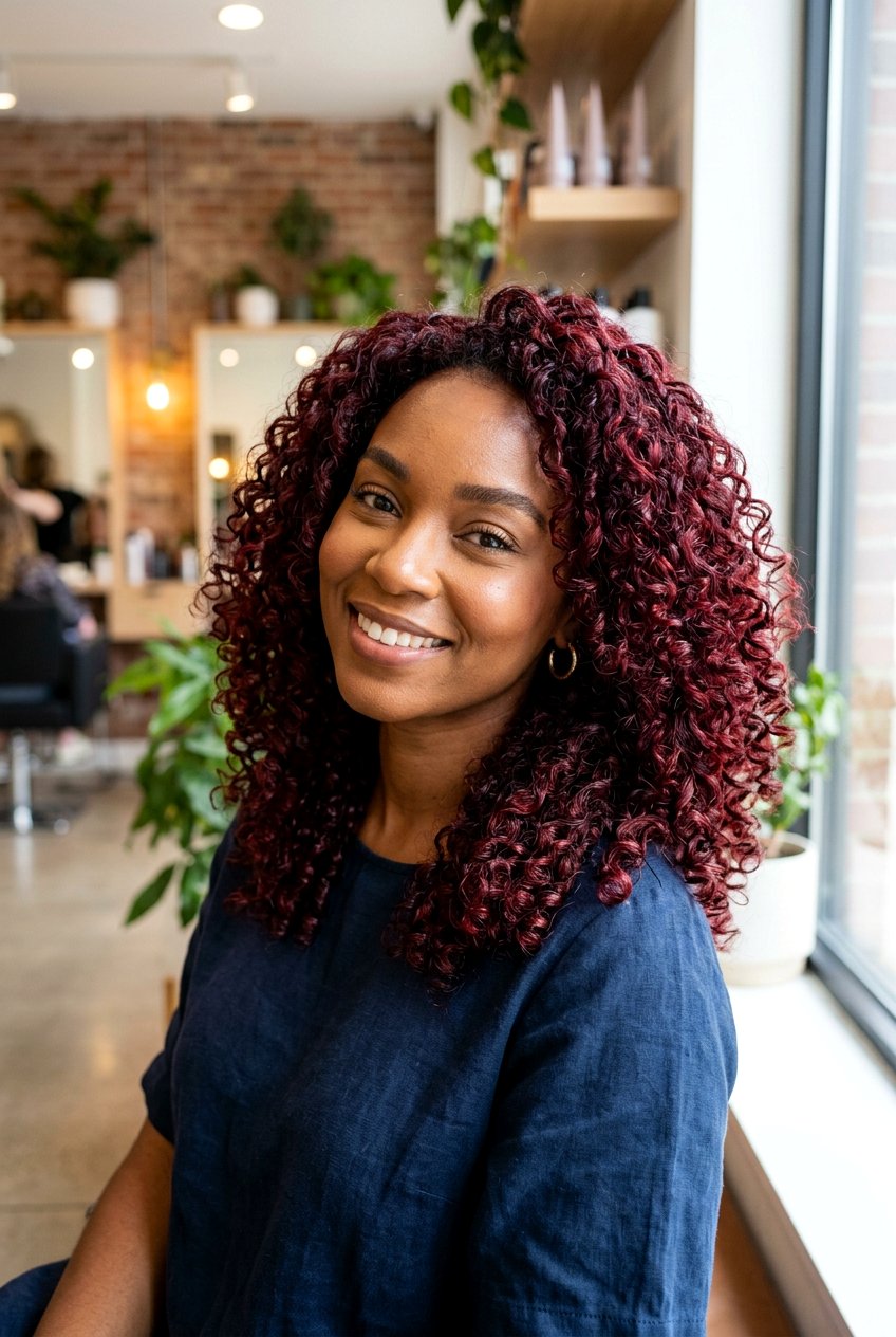 Dark cherry red for curly hair - 20 dark cherry red hair - 20 dark cherry red hair