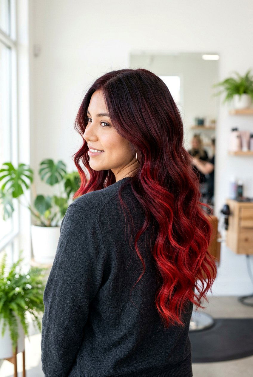 Dark cherry red ombre - 20 dark cherry red hair - 20 dark cherry red hair