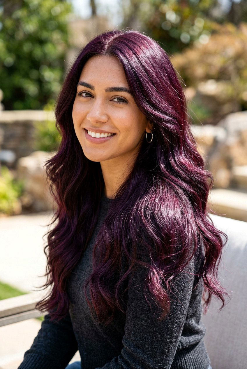 Dark plum wine hair color - 20 wine red hair color - 20 wine red hair color