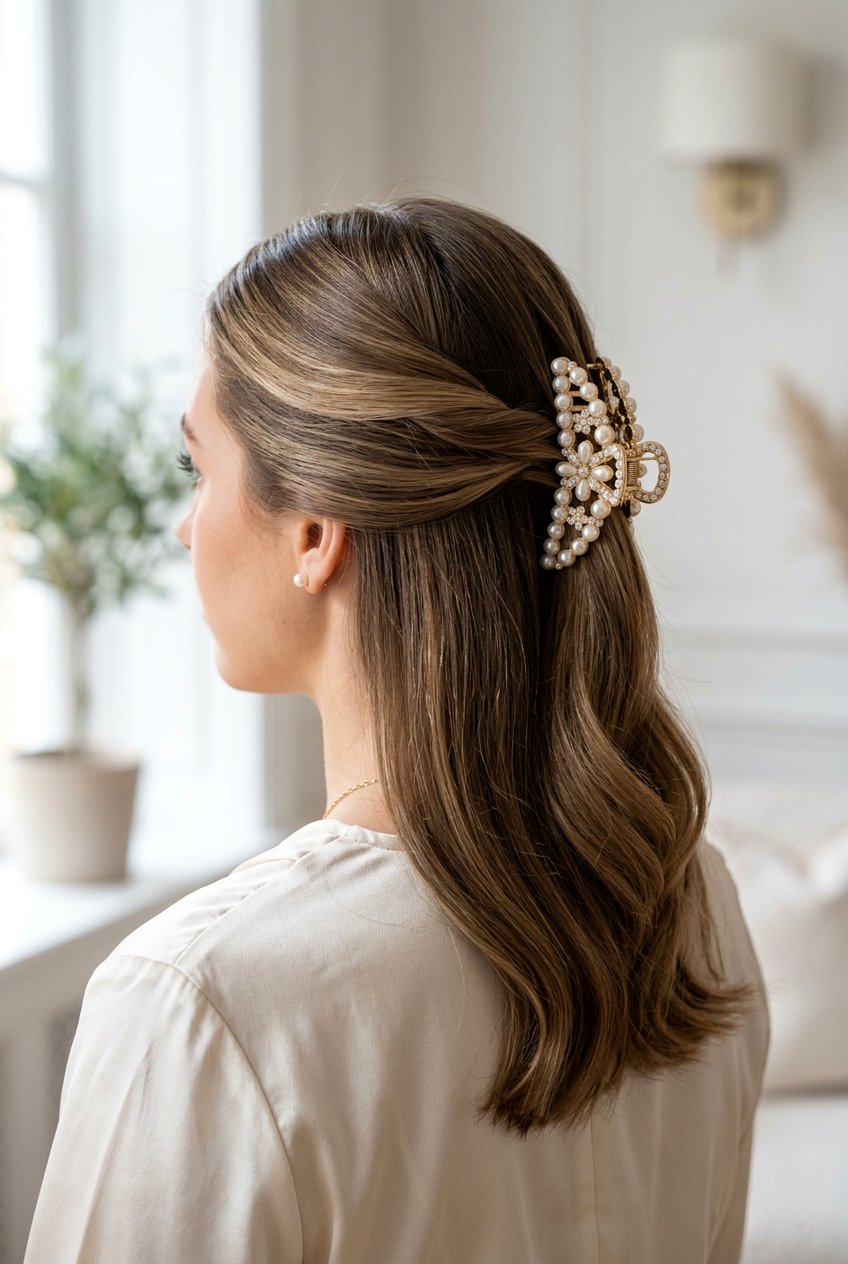 Decorative Claw Clip Hairstyle - 20 90s claw clip hairstyle - 20 90s claw clip hairstyle