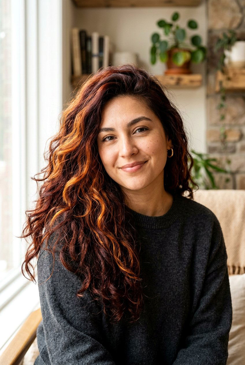 Deep Amber Hair - 20 amber hair color ideas - 20 amber hair color ideas