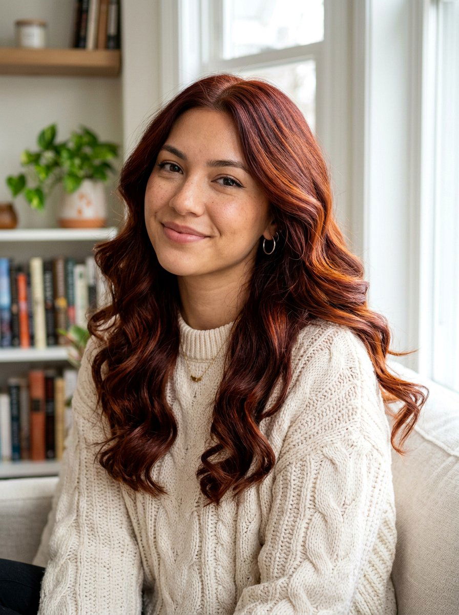 Deep Auburn Copper Hair - 20 trendy copper hair color 2026 - 20 trendy copper hair color 2026