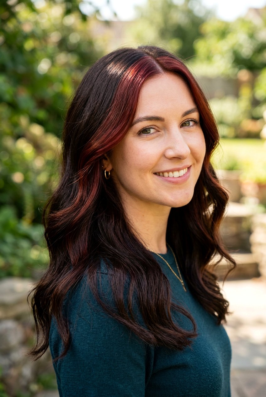 Deep Auburn Money Piece - 20 copper money piece hair - 20 copper money piece hair