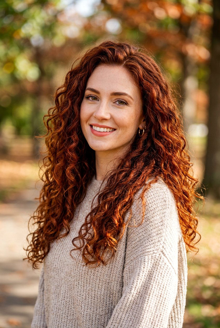Deep Auburn Red - 20 red hair color for dark hair - 20 red hair color for dark hair