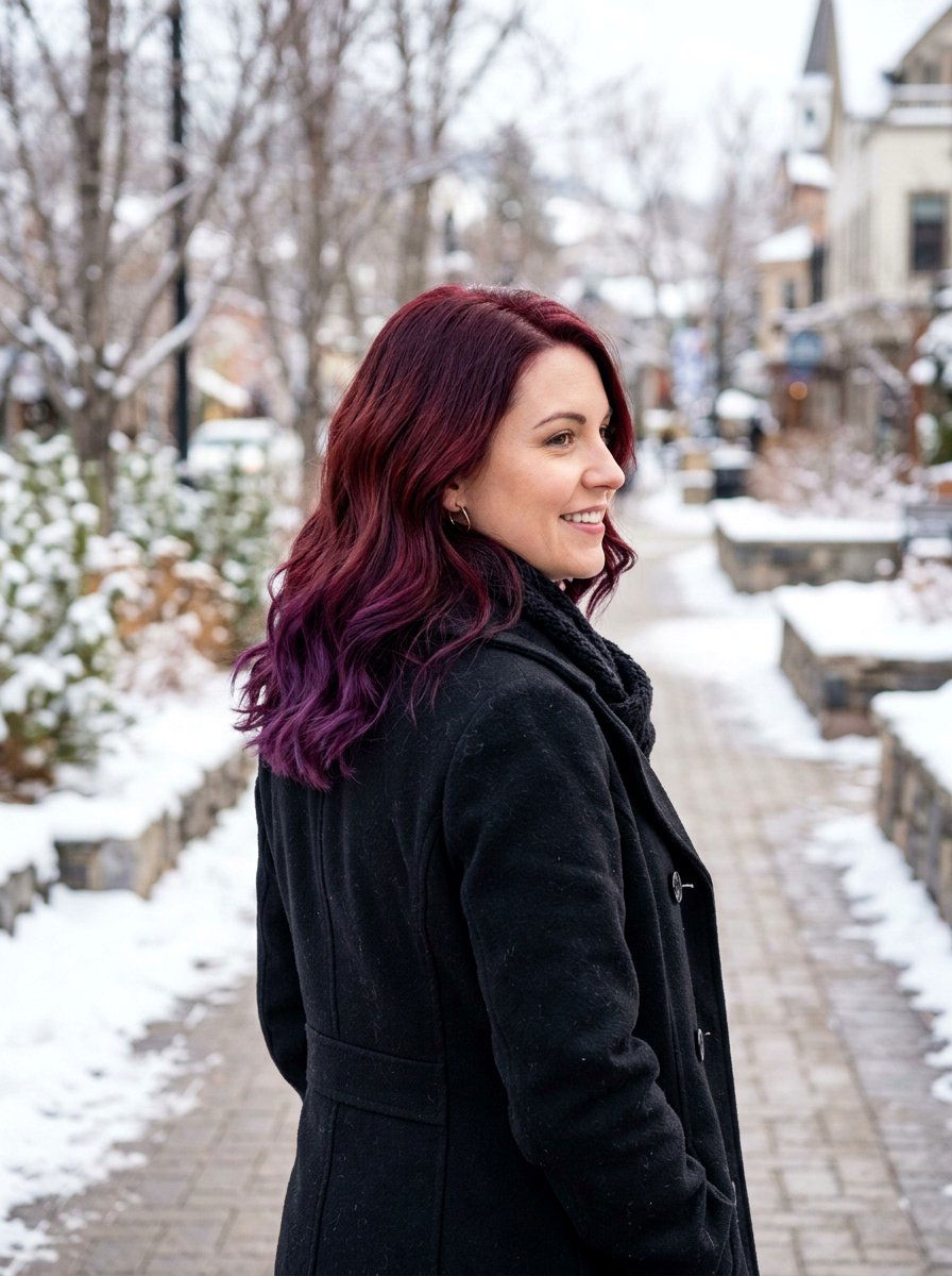 Deep Burgundy Red Balayage Shoulder Length - 20 red balayage for shoulder length hair - 20 red balayage for shoulder length hair