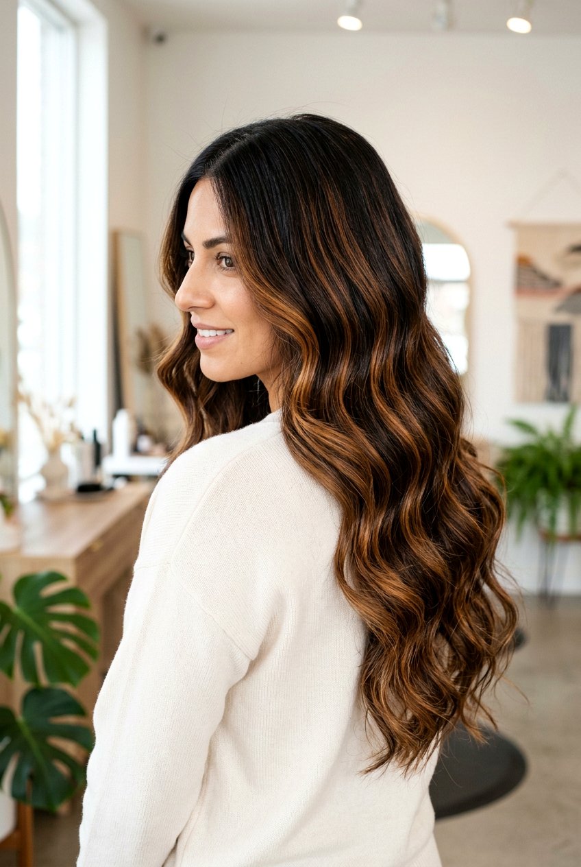 Deep Caramel Ribbon Balayage - 20 caramel ribbon balayage - 20 caramel ribbon balayage