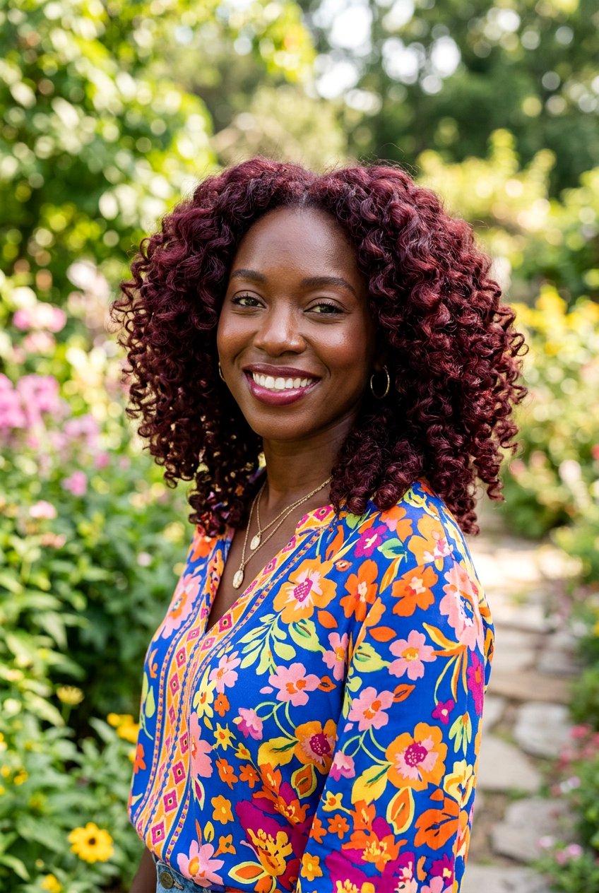 Deep Cherry Burgundy - 20 burgundy hair color for dark skin - 20 burgundy hair color for dark skin