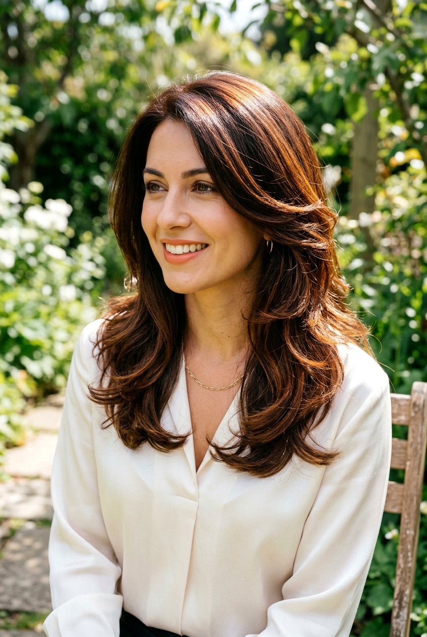 Deep Chestnut Brown - 20 chestnut brunette for mature skin tones - 20 chestnut brunette for mature skin tones