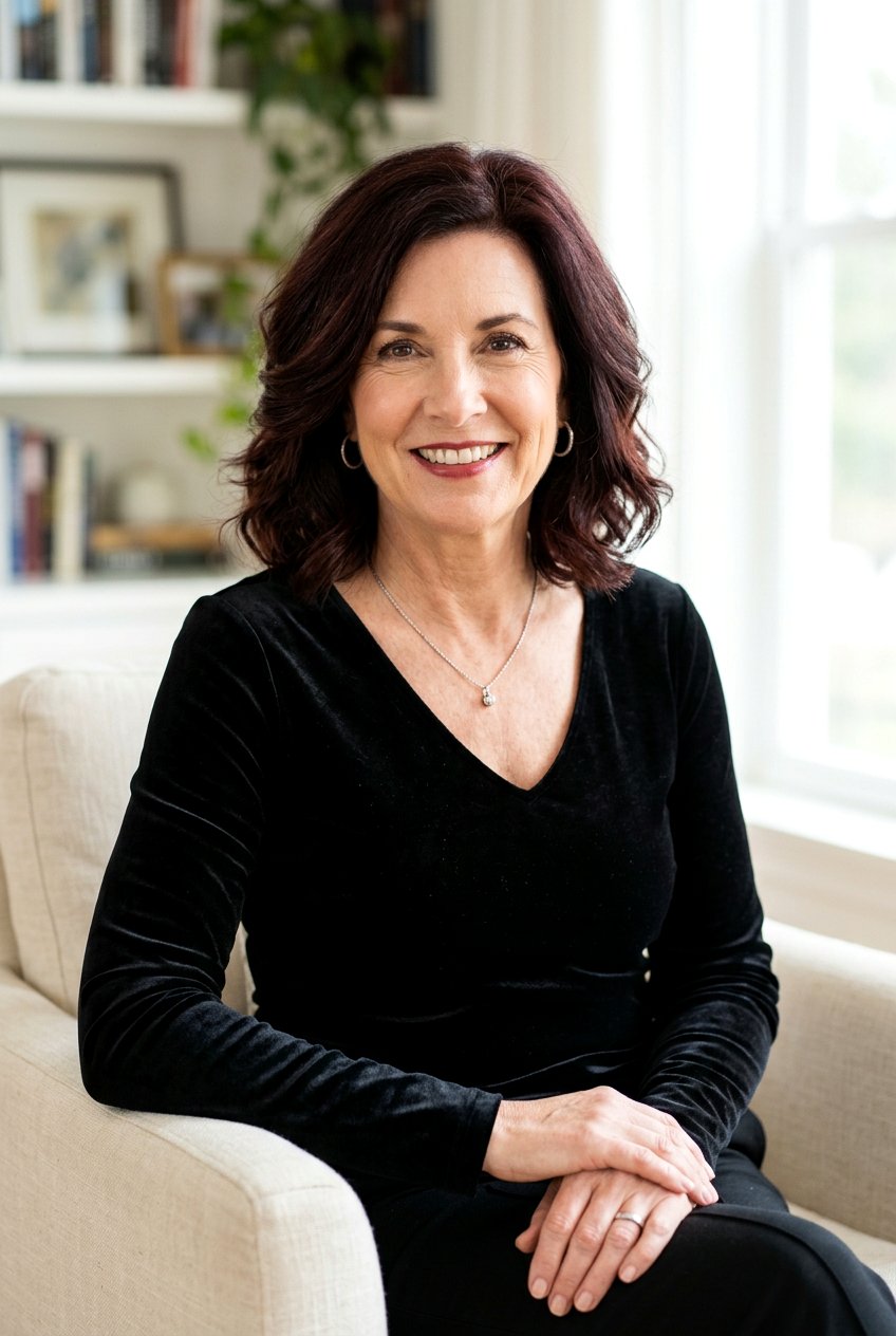 Deep Chocolate Cherry - 20 dimensional brunette for women over 60 - 20 dimensional brunette for women over 60