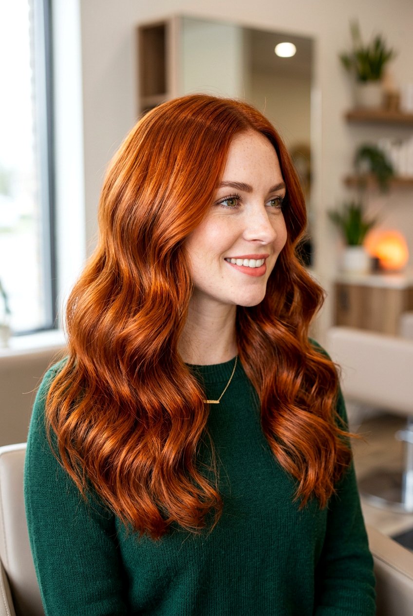 Deep Copper Hair - 20 ginger hair color ideas - 20 ginger hair color ideas