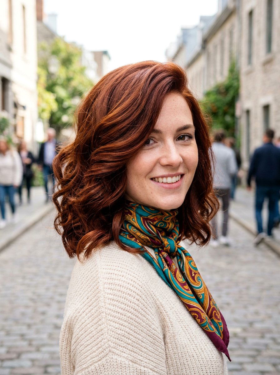 20 Gorgeous Copper Lob Hair Color Ideas for a Fresh Look