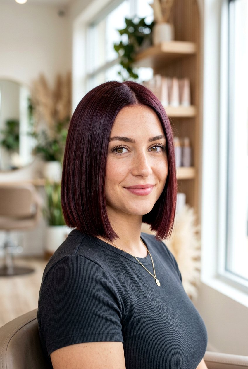 Deep Mahogany Auburn - 20 auburn hair color ideas - 20 auburn hair color ideas