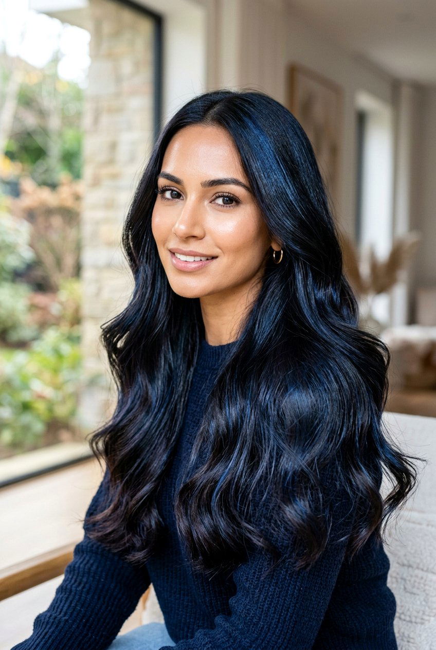 Deep Midnight Brown - 20 cool toned brunette hair - 20 cool toned brunette hair