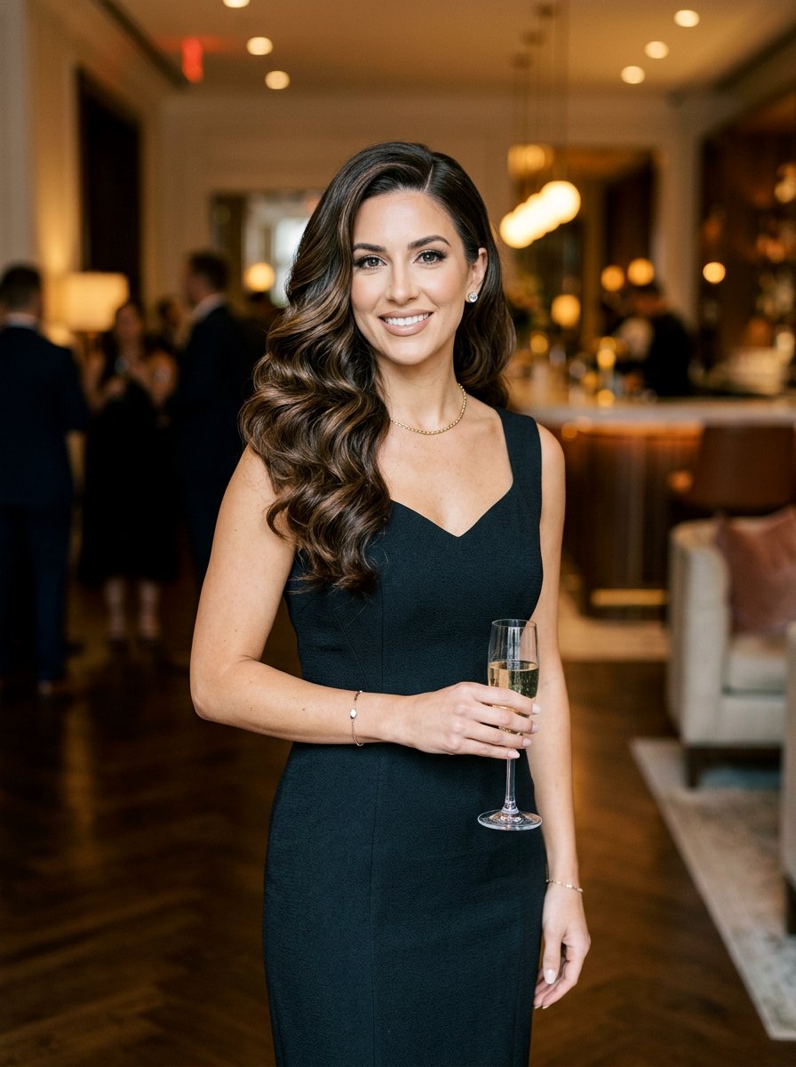 Deep Side Part Blowout - 20 soft luxury blowout hairstyle - 20 soft luxury blowout hairstyle