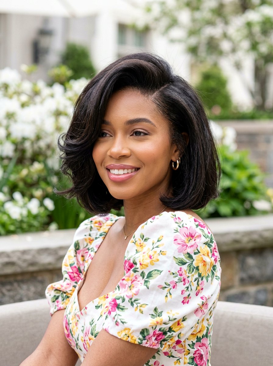 Deep Side Part Bob - 20 spring haircut trends for women - 20 spring haircut trends for women