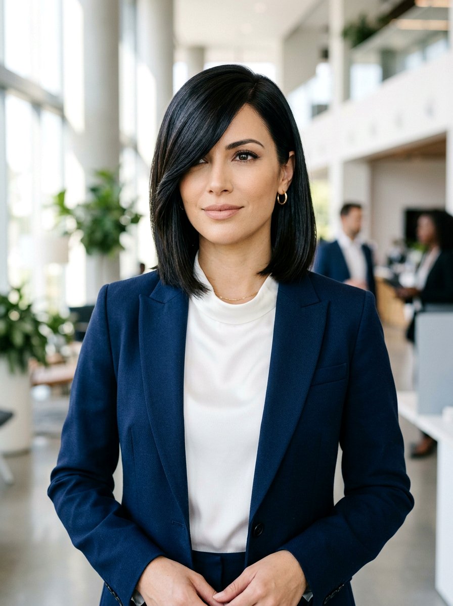 Deep Side Part Bob - 20 runway bob hairstyle women - 20 runway bob hairstyle women