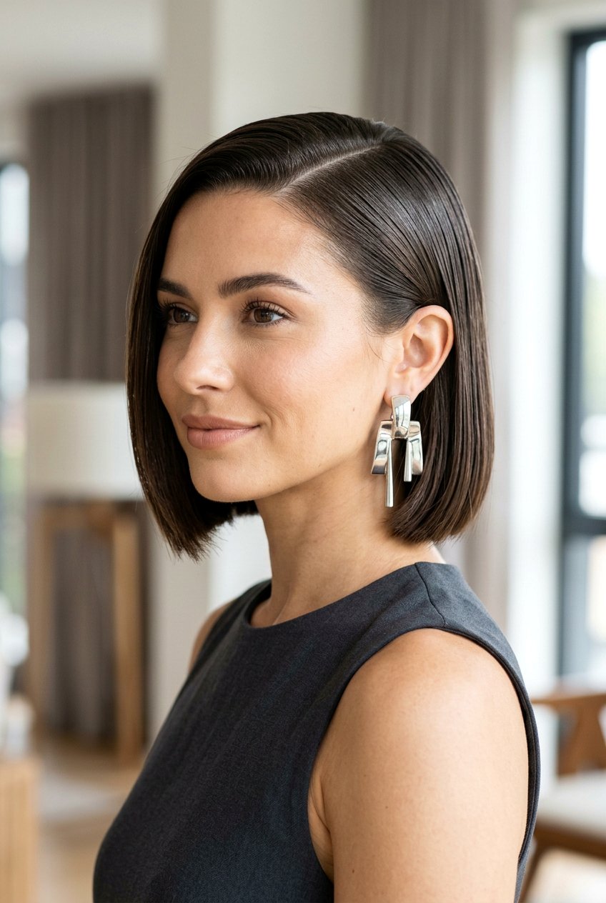 Deep Side Part Bob Haircut - 20 editorial slick bob haircut - 20 editorial slick bob haircut