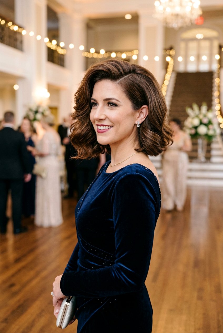 Deep Side Part Bob - 20 bridesmaid hairstyles for short bob hair - 20 bridesmaid hairstyles for short bob hair