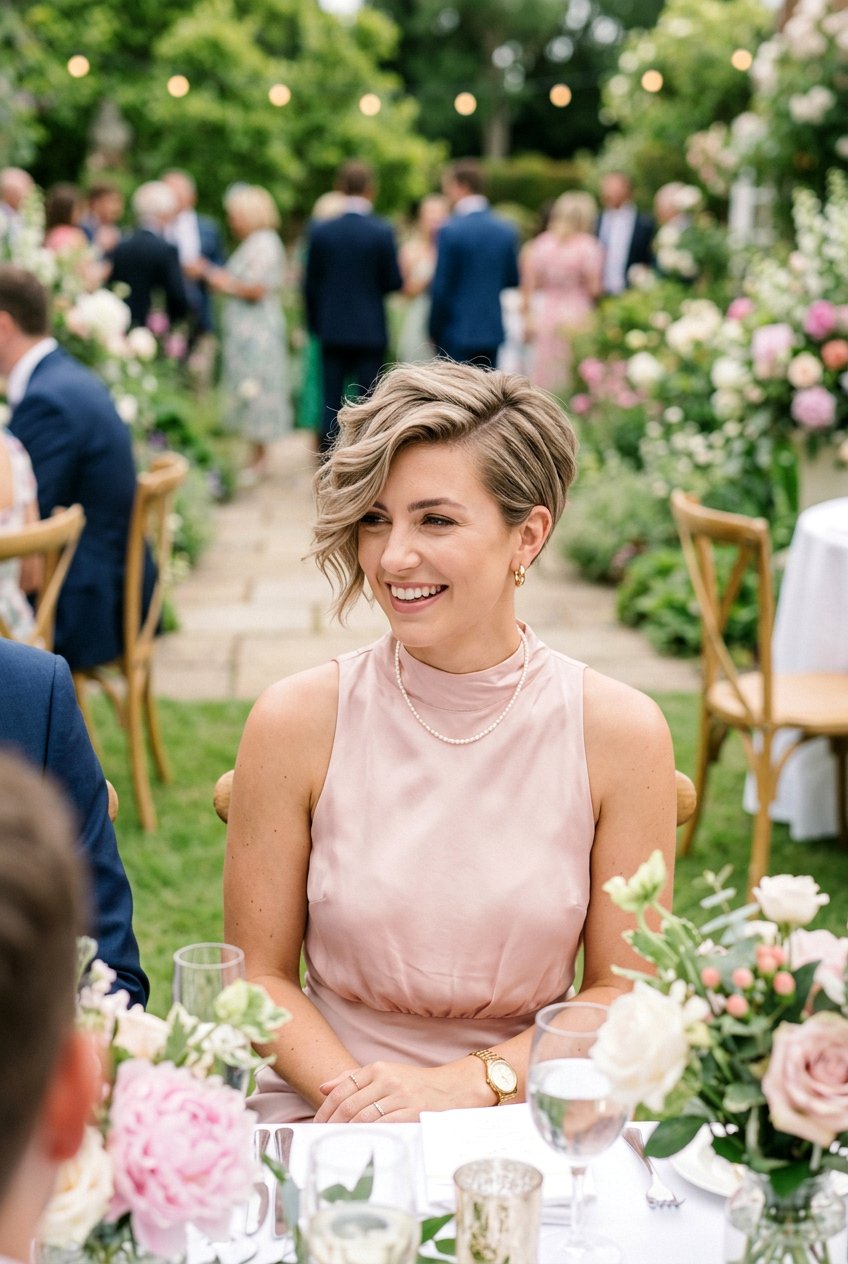 Deep Side Part Pixie - 20 wedding guest pixie hairstyle - 20 wedding guest pixie hairstyle