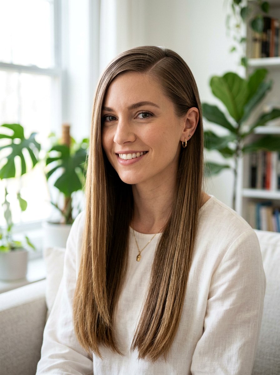 Deep Side Part Tucked Back - 20 simple tucked back hairstyle - 20 simple tucked back hairstyle