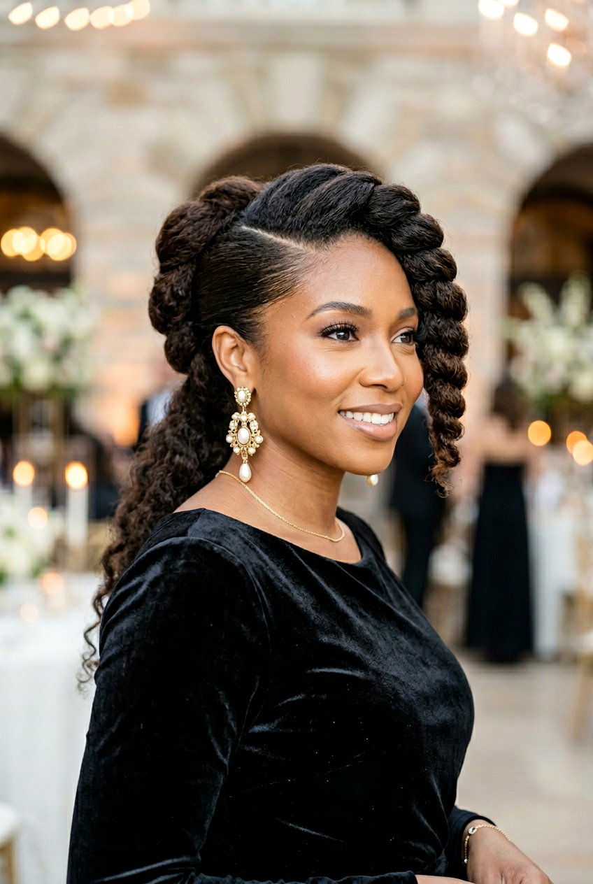 20 Breathtaking Prom Hairstyle with Twisted Half Up Styles