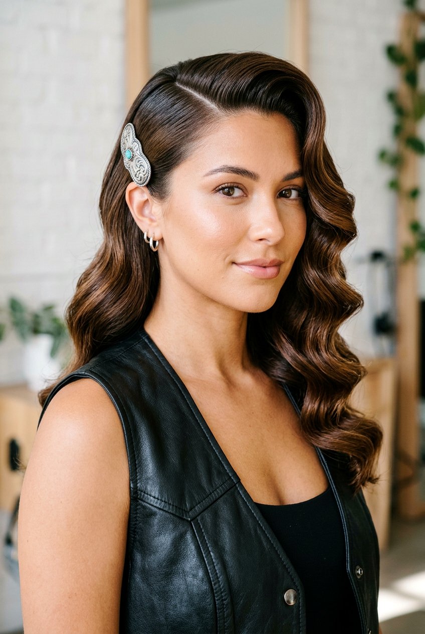 Deep Side Part Waves - 20 country concert waves hairstyle - 20 country concert waves hairstyle