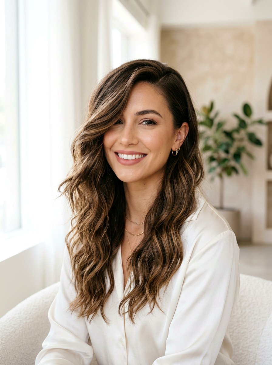 Deep Side Part Waves - 20 hairstyle to blend short regrowth - 20 hairstyle to blend short regrowth