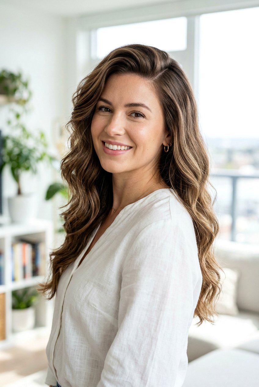 Deep Side Part with Longer Top - 20 hairstyles to cover bald spots - 20 hairstyles to cover bald spots