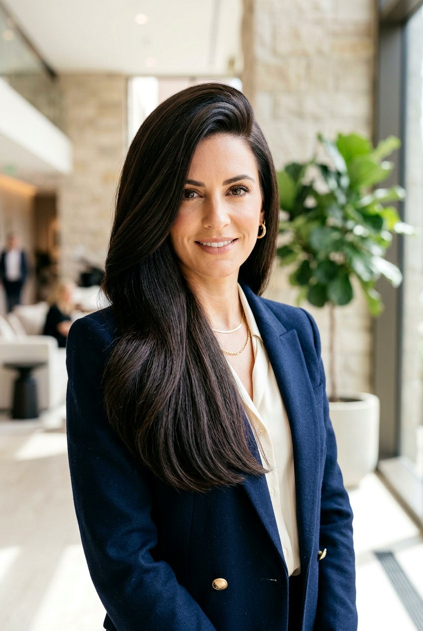 Deep Side Part - 20 easy morning hairstyle for shoulder length hair - 20 easy morning hairstyle for shoulder length hair