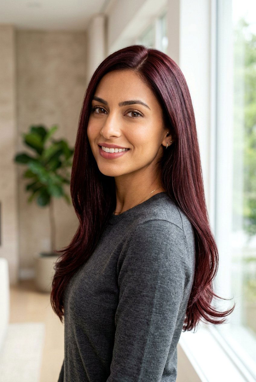 Deep Wine Red Hair For Olive Skin - 20 best red hair color for olive skin - 20 best red hair color for olive skin
