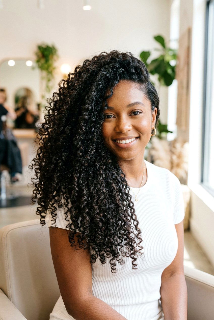 Deep side part curls - 20 elegant hairstyles for women - 20 elegant hairstyles for women