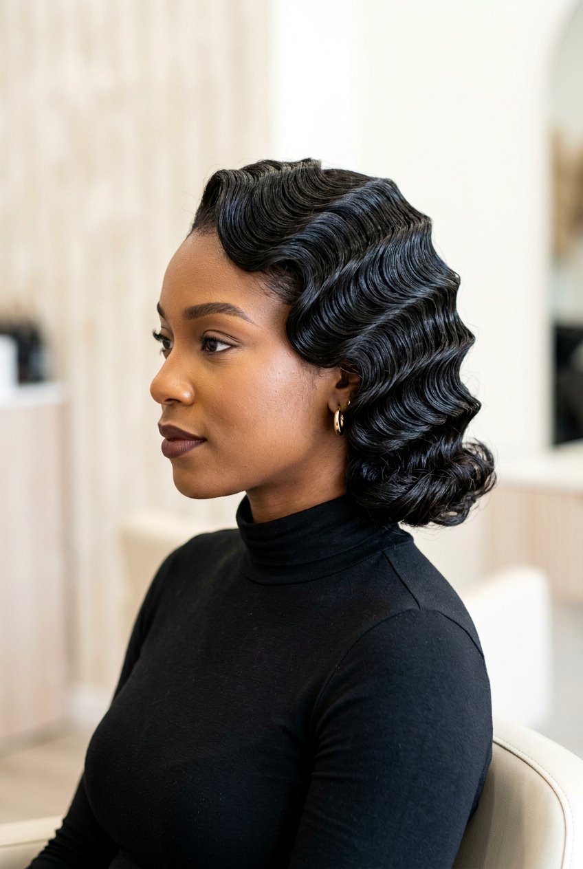 Deep wave finger waves - 20 1920s finger wave hair - 20 1920s finger wave hair