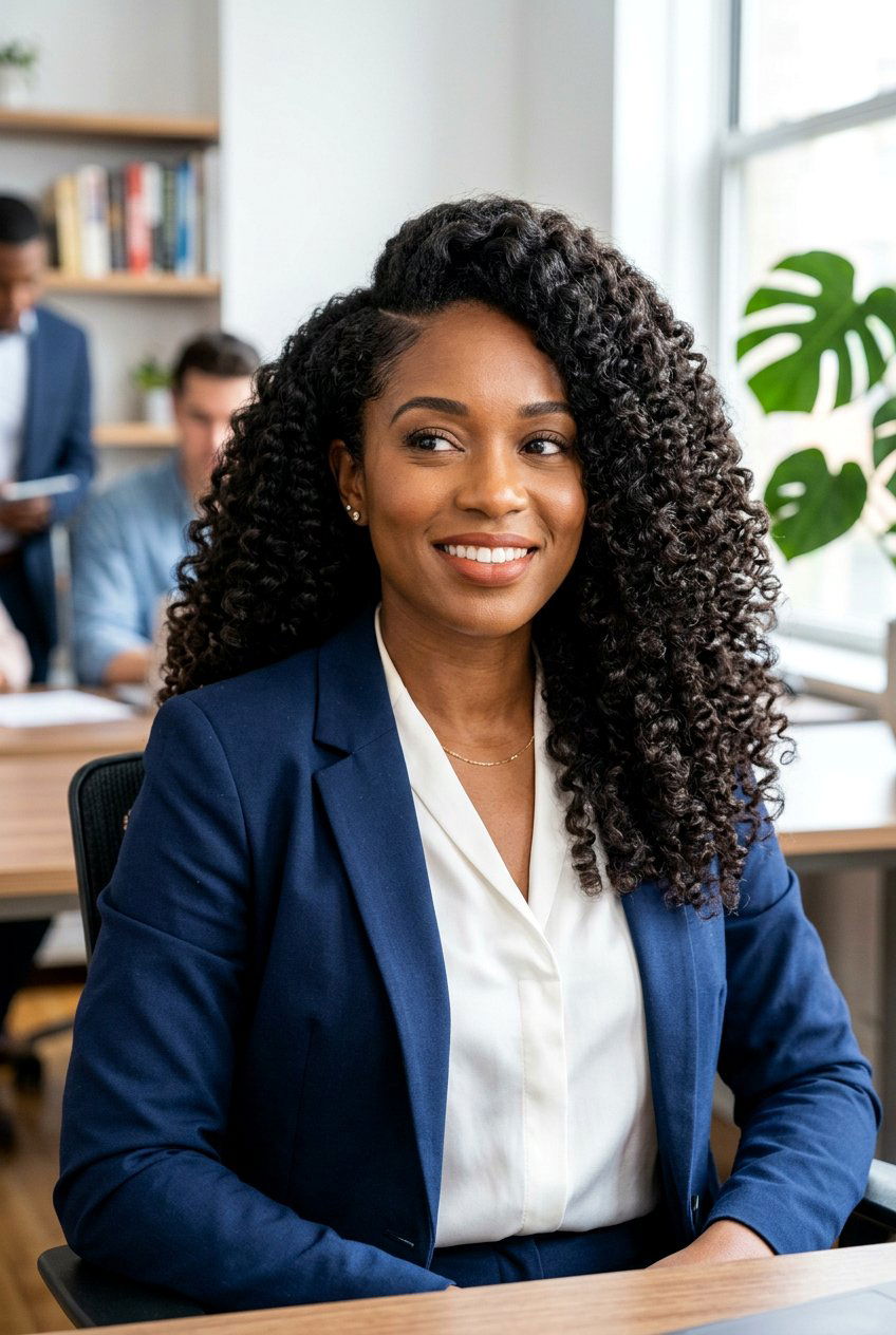 Defined Curls With Side Part - 20 graduation hairstyles for natural hair - 20 graduation hairstyles for natural hair