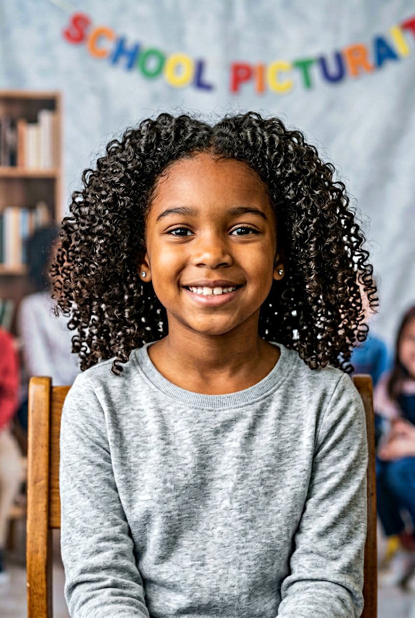 Defined Natural Curls For Picture Day - 20 school picture day curls - 20 school picture day curls