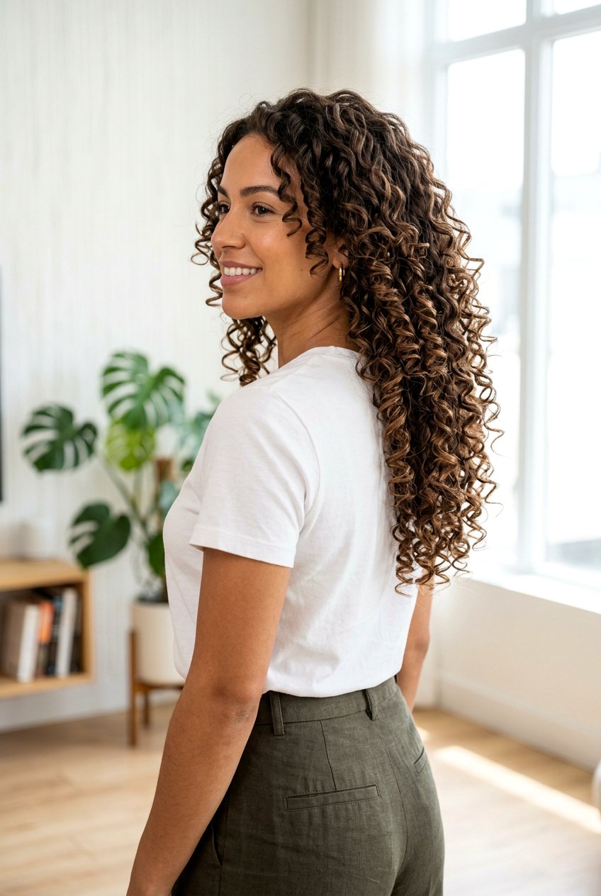 Defined Ringlet Butterfly Layers - 20 curly butterfly layers for long hair - 20 curly butterfly layers for long hair