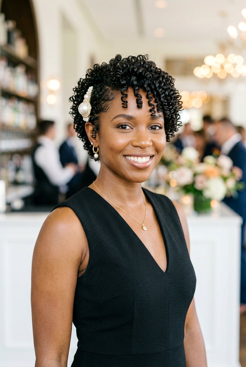 Defined Ringlet Pixie - 20 homecoming hairstyle for short curly hair - 20 homecoming hairstyle for short curly hair