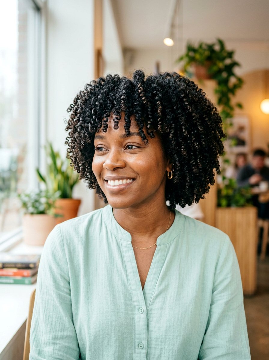 Defined Round Curly Cut - 20 round haircut for curly hair - 20 round haircut for curly hair