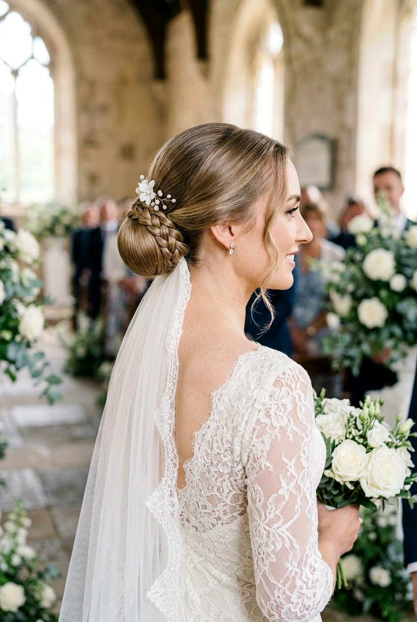 Delicate Chignon Wrap - 20 glamorous updo with soft tendrils - 20 glamorous updo with soft tendrils