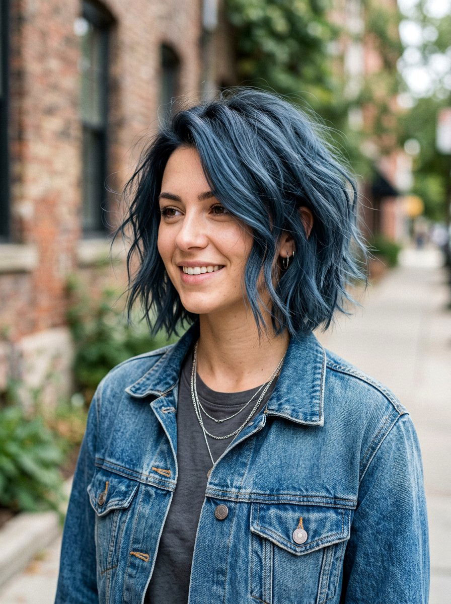 Denim Blue Black Hair Color - 20 winter blue black hair color - 20 winter blue black hair color