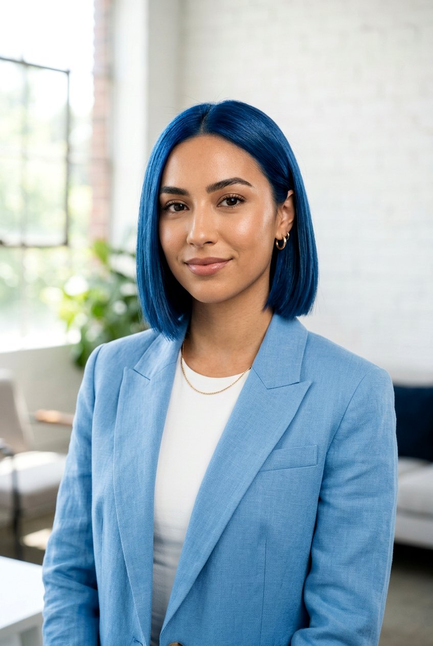 Denim Blue Bob Hair Color - 20 denim blue hair color - 20 denim blue hair color