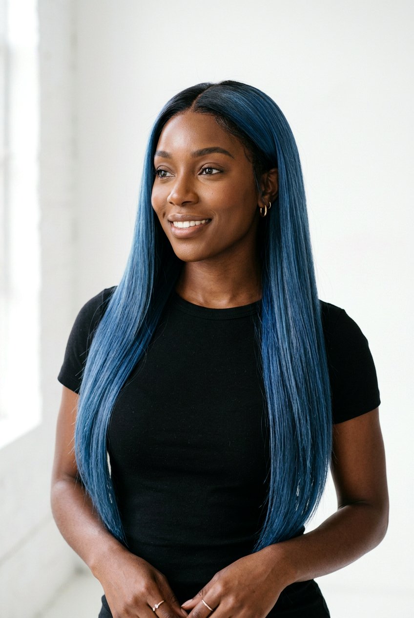 Denim Blue Hair Color for Dark Hair - 20 denim blue hair color - 20 denim blue hair color