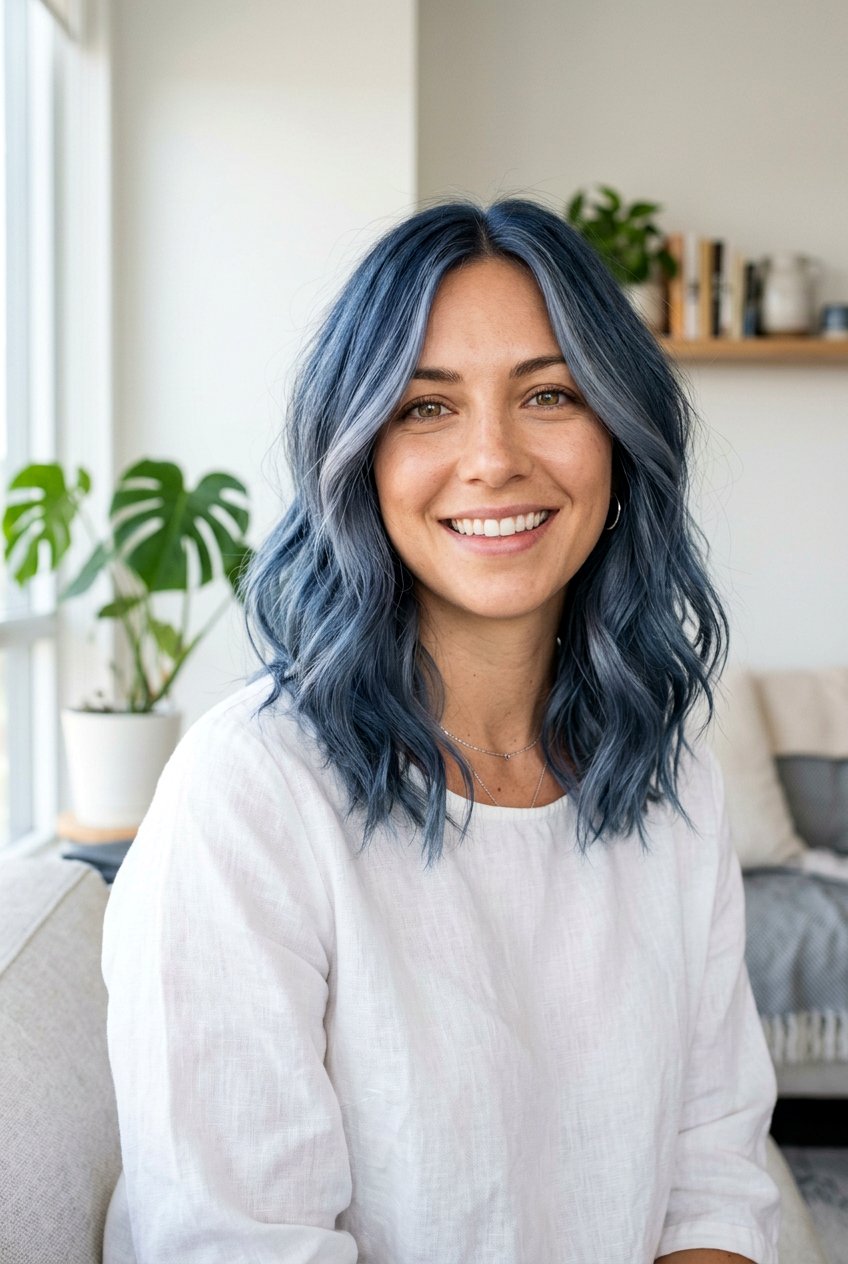 Denim Blue Lob Hair Color - 20 denim blue hair color - 20 denim blue hair color