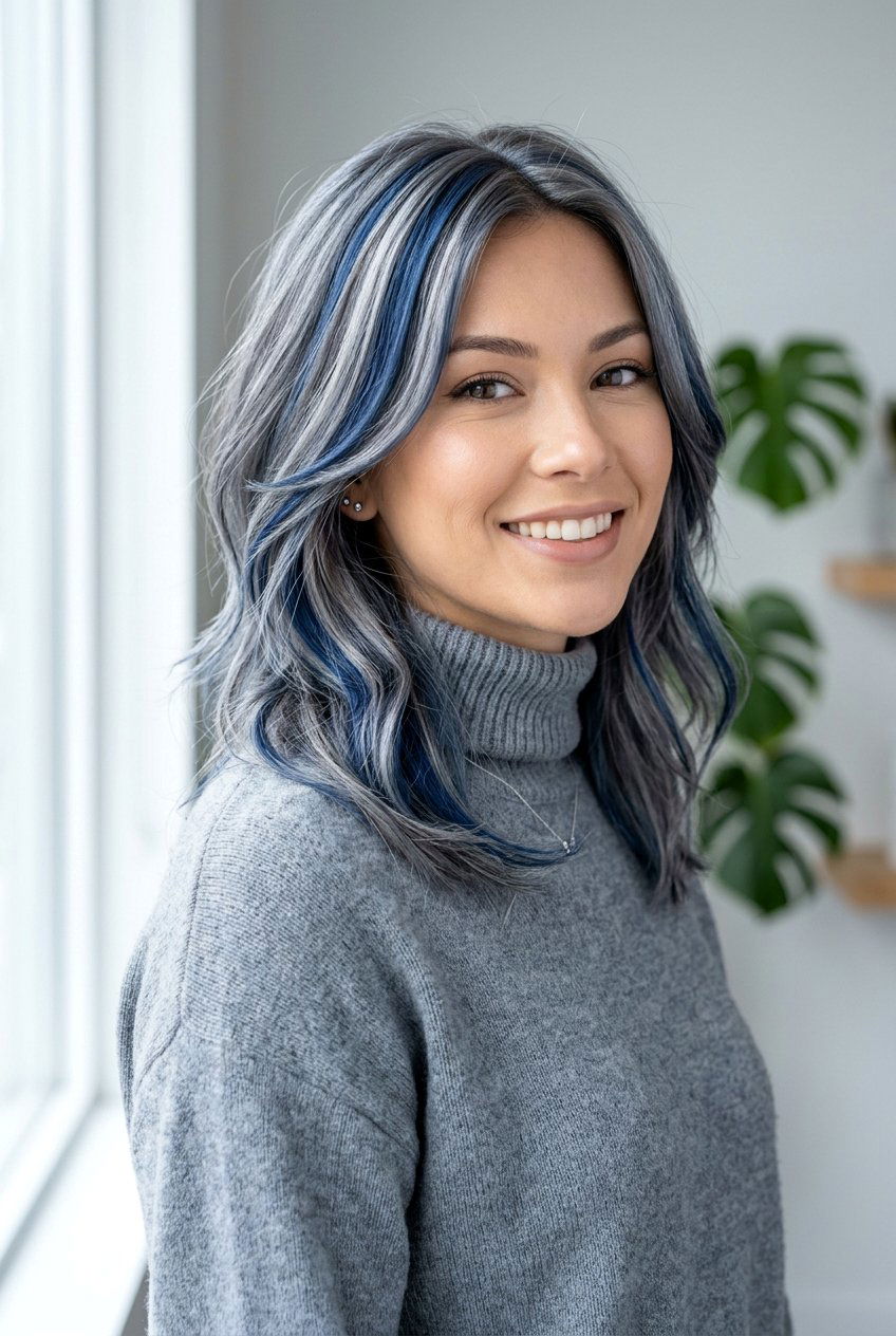 Denim Blue and Silver Hair Color - 20 denim blue hair color - 20 denim blue hair color