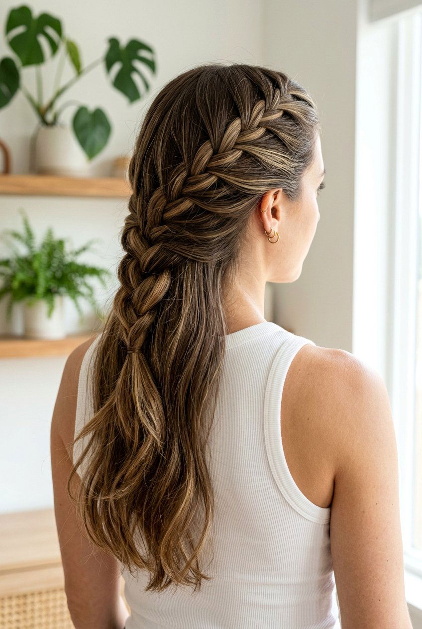 Diagonal Braid - 20 bedtime braid for long layers - 20 bedtime braid for long layers