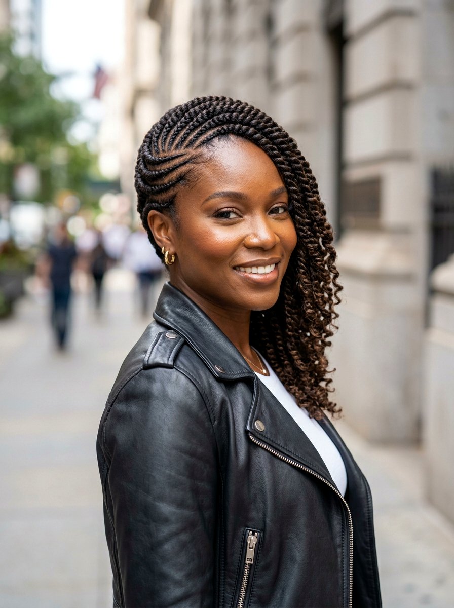 Diagonal Flat Twists - 20 overnight twists for natural hair - 20 overnight twists for natural hair