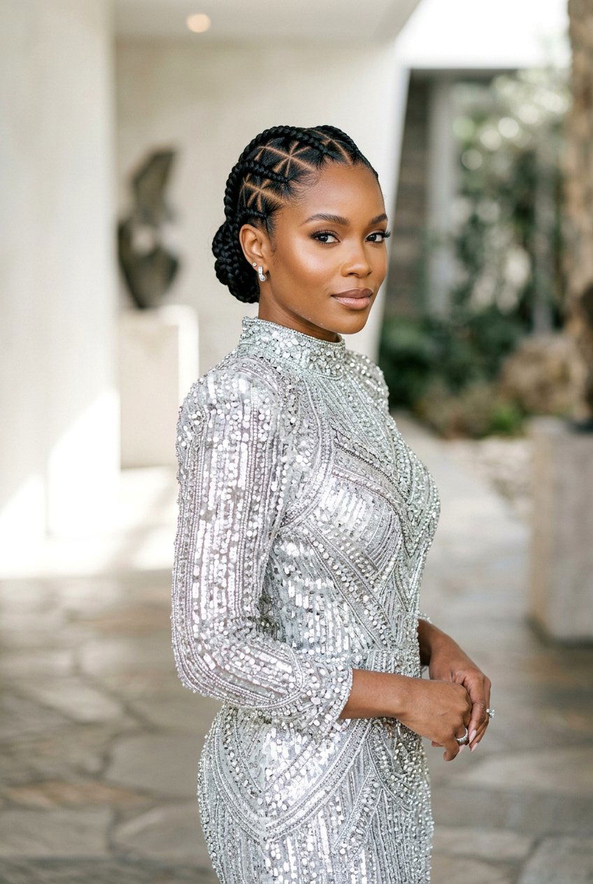 Diamond parting cornrows - 20 creative cornrow parting styles - 20 creative cornrow parting styles