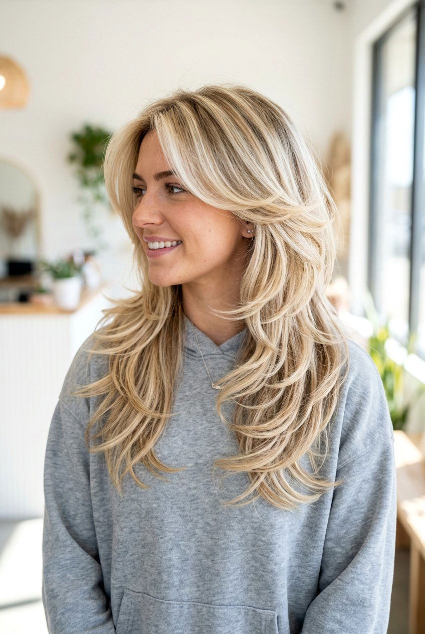 20 Best Blonde Butterfly Haircut Color Ideas For Fresh Look