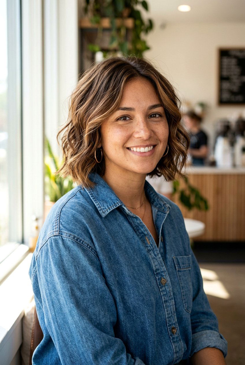 Dimensional Brown Highlights For Textured Bob - 20 brunette highlights for mature bob - 20 brunette highlights for mature bob