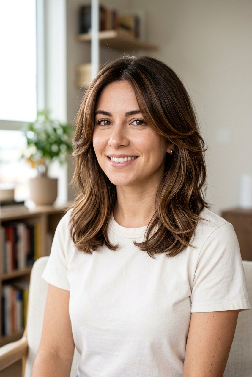 Dimensional Brunette Balayage With Layered Face Framing - 20 brunette balayage with face framing highlights - 20 brunette balayage with face framing highlights