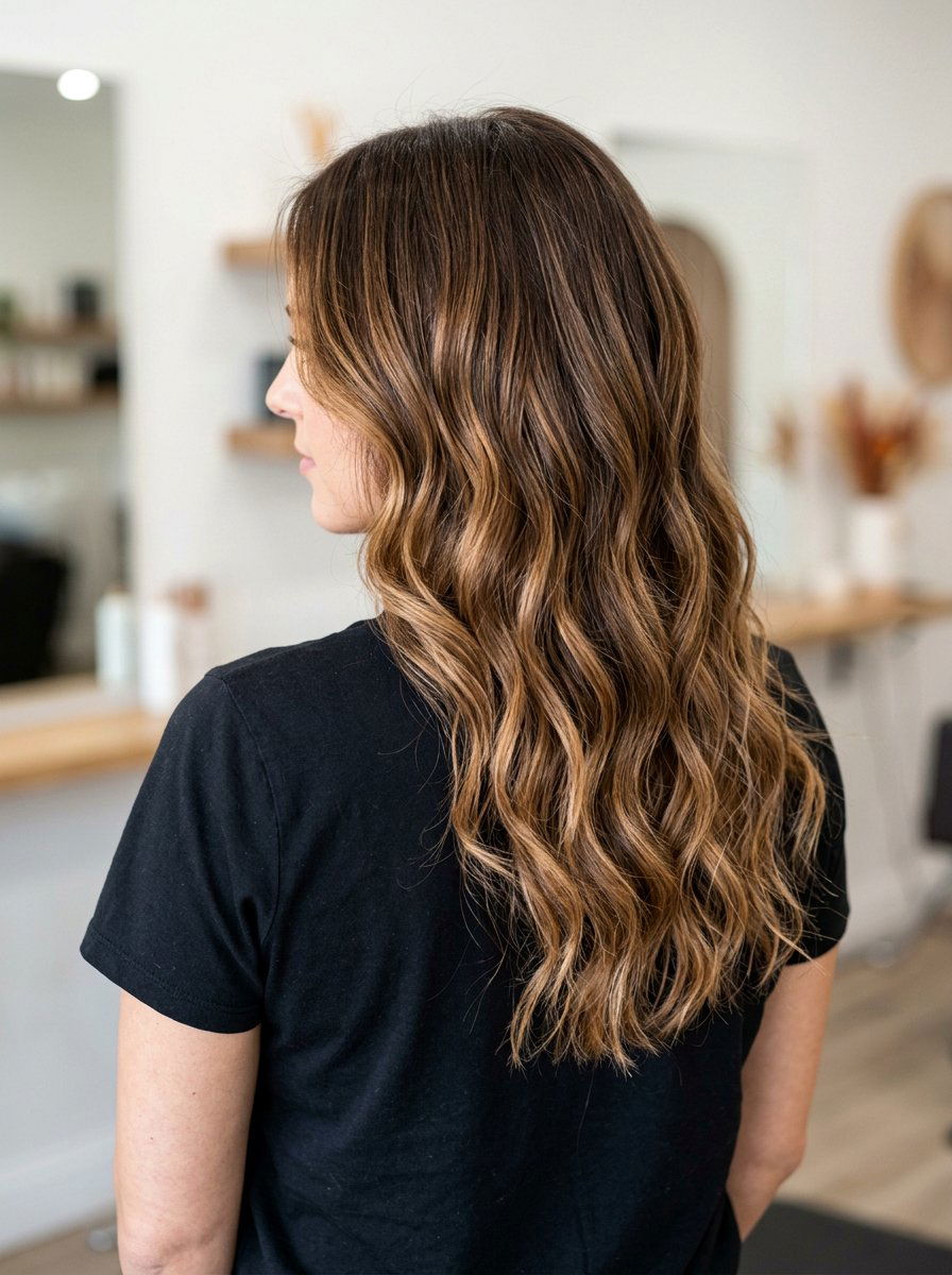 Dimensional Caramel Balayage On Brunette Hair - 20 warm caramel balayage for brunettes - 20 warm caramel balayage for brunettes